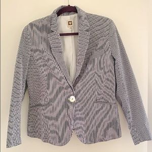 Anne Klein Seersucker Blazer